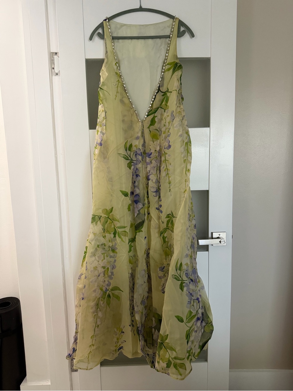 LEO LIN Yumei Silk Embellished Open Back Gown NWT – Size US 2 - Picture 10 of 10